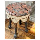 LR - Lion Leg Side Table with Marble Top