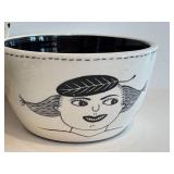 CB - Amy Sabrina Plate & 2 Bowls - Hand-Drawn Faces