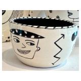 CB - Amy Sabrina Plate & 2 Bowls - Hand-Drawn Faces