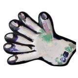 Moschino Couture Picasso Hand Clutch by Jeremy Scott - White Leather, Oversized