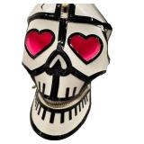 CL - Manish Arora Skull Clutch with Crown - Leather Heart-Eyes Handbag
