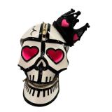 CL - Manish Arora Skull Clutch with Crown - Leather Heart-Eyes Handbag