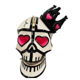 CL - Manish Arora Skull Clutch with Crown - Leather Heart-Eyes Handbag