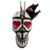 CL - Manish Arora Skull Clutch with Crown - Leather Heart-Eyes Handbag