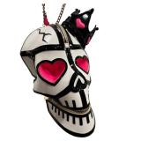 CL - Manish Arora Skull Clutch with Crown - Leather Heart-Eyes Handbag