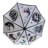CL - Ezpeta Skull Umbrella - 8-Panel Colorful Skull Graffiti Art