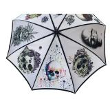 CL - Ezpeta Skull Umbrella - 8-Panel Colorful Skull Graffiti Art