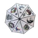 CL - Ezpeta Skull Umbrella - 8-Panel Colorful Skull Graffiti Art