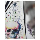 CL - Ezpeta Skull Umbrella - 8-Panel Colorful Skull Graffiti Art