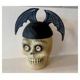 CF - Skull with Bat Wings - Artisan Paper Machè