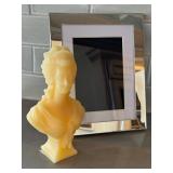 K - Pottery Barn Frame 5x7 Opening with 2 Decorative Candles