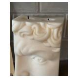 K - Pottery Barn Frame 5x7 Opening with 2 Decorative Candles