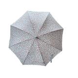 CL - Hunter Umbrella - Floral Red Flower Print on Light Blue Canopy