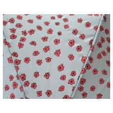 CL - Hunter Umbrella - Floral Red Flower Print on Light Blue Canopy