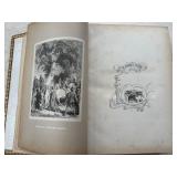 Antique Harper & Brothers 1843 Holy Bible - Leather Bound, 13 x 10 x 4 in, 1,600 Engravings