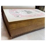 Antique Harper & Brothers 1843 Holy Bible - Leather Bound, 13 x 10 x 4 in, 1,600 Engravings