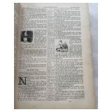 Antique Harper & Brothers 1843 Holy Bible - Leather Bound, 13 x 10 x 4 in, 1,600 Engravings