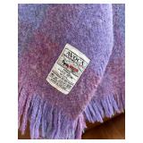 Avoca Handweavers Throw Blanket - 100% Pure New Wool, Multicolor Plaid, Ireland