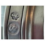 K - Cosi Tabellini Vintage Italian Pewter Oval Tray Set (Lot of 2)