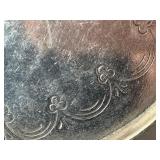 K - Cosi Tabellini Vintage Italian Pewter Oval Tray Set (Lot of 2)