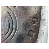 K - Cosi Tabellini Vintage Italian Pewter Oval Tray Set (Lot of 2)