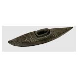 KP - Inuit Stone Kayak Carving - Circa 1975