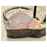 KP - Metal Fish Sculpture Padlock - Working Lock with Skeleton Key
