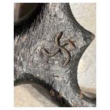 KP - Metal Fish Sculpture Padlock - Working Lock with Skeleton Key