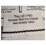 K - Decorative Hand Towels - 60% Linen, 40% Cotton (Lot of 9)