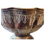 LR - Silver Plate Punch Bowl On Pedestal Stand