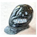 CD - Frank Oogalk Inuit Face Carving - Stone Sculpture