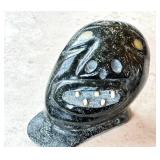 CD - Frank Oogalk Inuit Face Carving - Stone Sculpture