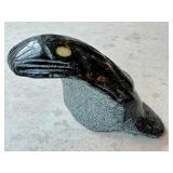 CD - Frank Oogalk Inuit Face Carving - Stone Sculpture