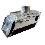 Vintage Perfume Atomizer - Vintage Art Deco Glass with Black Inlays
