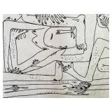Martin Blass Framed Etching, 