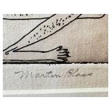 Martin Blass Framed Etching, 