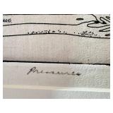 Martin Blass Framed Etching, 