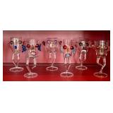 CD - Massimo Lunardon Handblown Borosilicate Cocktail Glasses - Signed (Lot of 6)