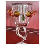 CD - Massimo Lunardon Handblown Borosilicate Cocktail Glasses - Signed (Lot of 6)