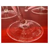 CD - Massimo Lunardon Handblown Borosilicate Cocktail Glasses - Signed (Lot of 6)
