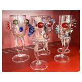 CD - Massimo Lunardon Handblown Borosilicate Cocktail Glasses - Signed (Lot of 6)