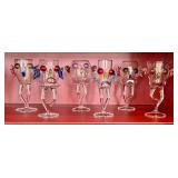 CD - Massimo Lunardon Handblown Borosilicate Cocktail Glasses - Signed (Lot of 6)