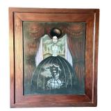 O-Nicholas Harper Original Acrylic on Panel - Large Framed Artwork