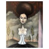 O-Nicholas Harper Original Acrylic on Panel - Large Framed Artwork