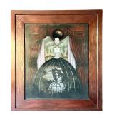 O-Nicholas Harper Original Acrylic on Panel - Large Framed Artwork