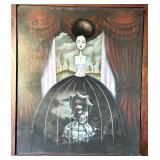 O-Nicholas Harper Original Acrylic on Panel - Large Framed Artwork