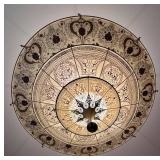 3-Tier Fortuny Scheherazade Floral Silk Pendant / Fortuny 3-Tier Silk Chandelier
