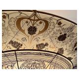 3-Tier Fortuny Scheherazade Floral Silk Pendant / Fortuny 3-Tier Silk Chandelier