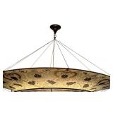 3-Tier Fortuny Scheherazade Floral Silk Pendant / Fortuny 3-Tier Silk Chandelier