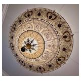 3-Tier Fortuny Scheherazade Floral Silk Pendant / Fortuny 3-Tier Silk Chandelier